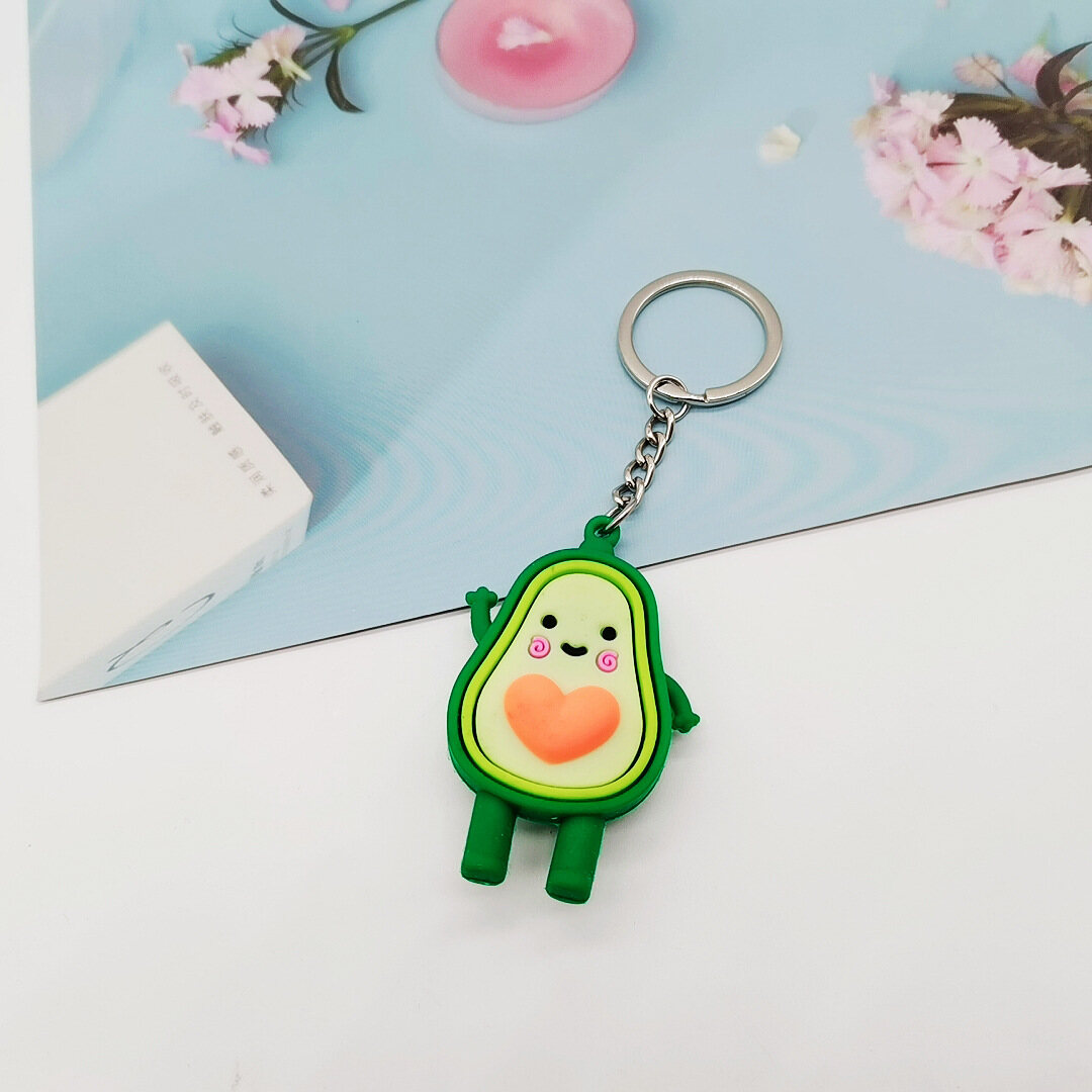 Key Ring Gift For Women Jewelry Gift Figure Charms Key Chains Avocado Key Chain Key Ring Key Chain Doll