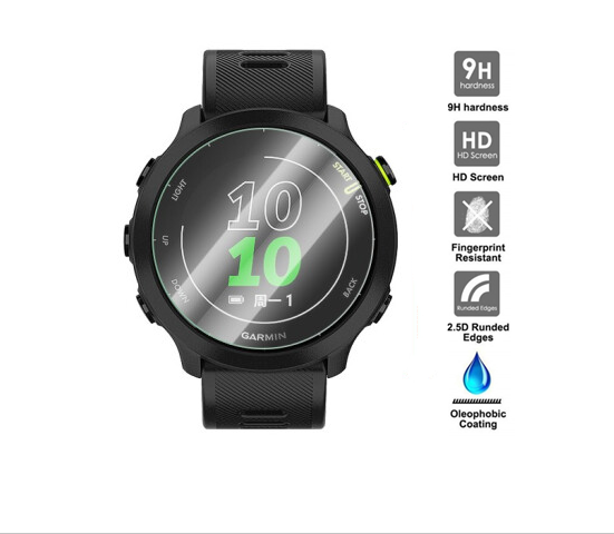 Tempered Glass Protective Film Guard For Garmin Forerunner 55/ Forerunner 158 Smartwatch Screen Protector Watch Film（2PCS)