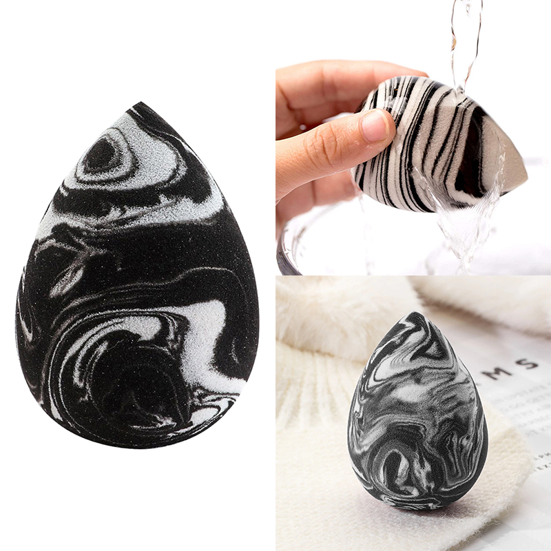 BEAUTYBIGBANG Premium Quality Marble Makeup Sponge Soft Microfiber Blender