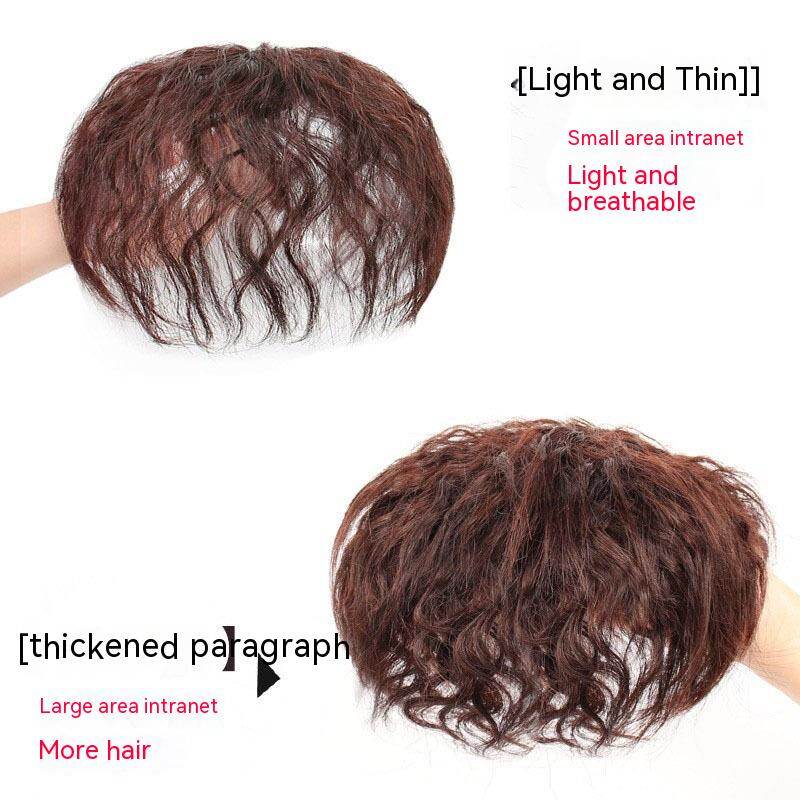 Tse Wig Patch for Women's Curly Hair, Real Hair, Fluffy, Natural Hair Patch, Top Hair Patch, Top Hair Cover, White Hair Patch