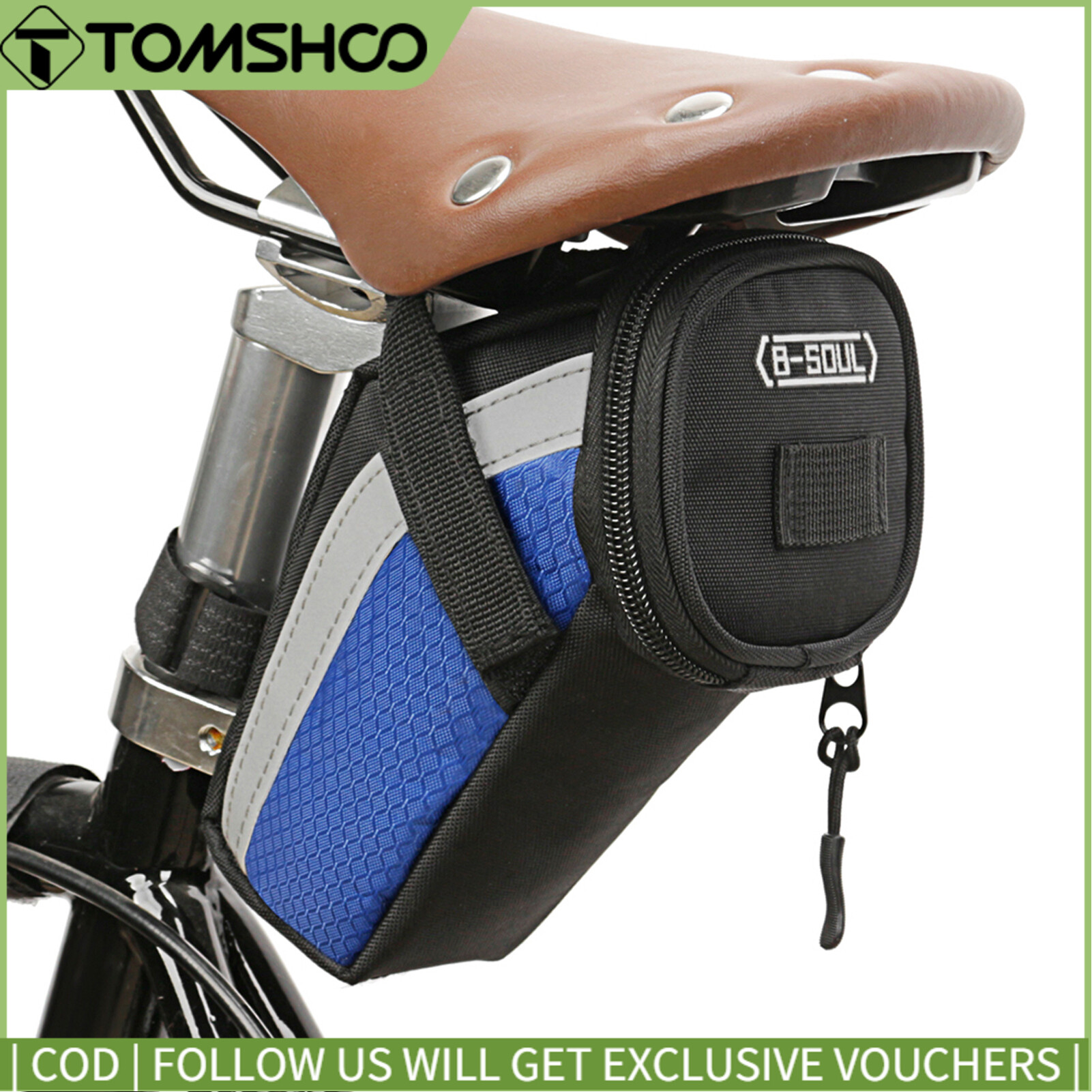 Bike Saddle Bag Cycling Seat Tail Bag Pouch MTB Bicycle Tool Storage Bag