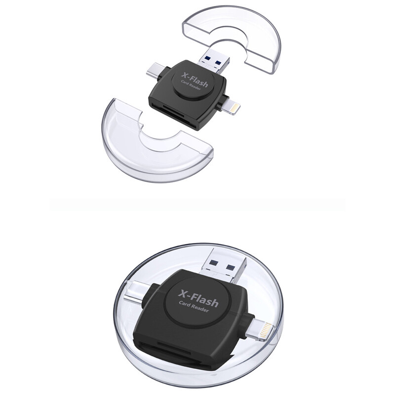 【ZNBY】đầu Đọc Thẻ Type-C/Lightning/Micro USB 4 Trong 1 Đầu Đọc Thẻ Micro SD Cho Android/Máy Tính/Ios Có Chức Năng OTG