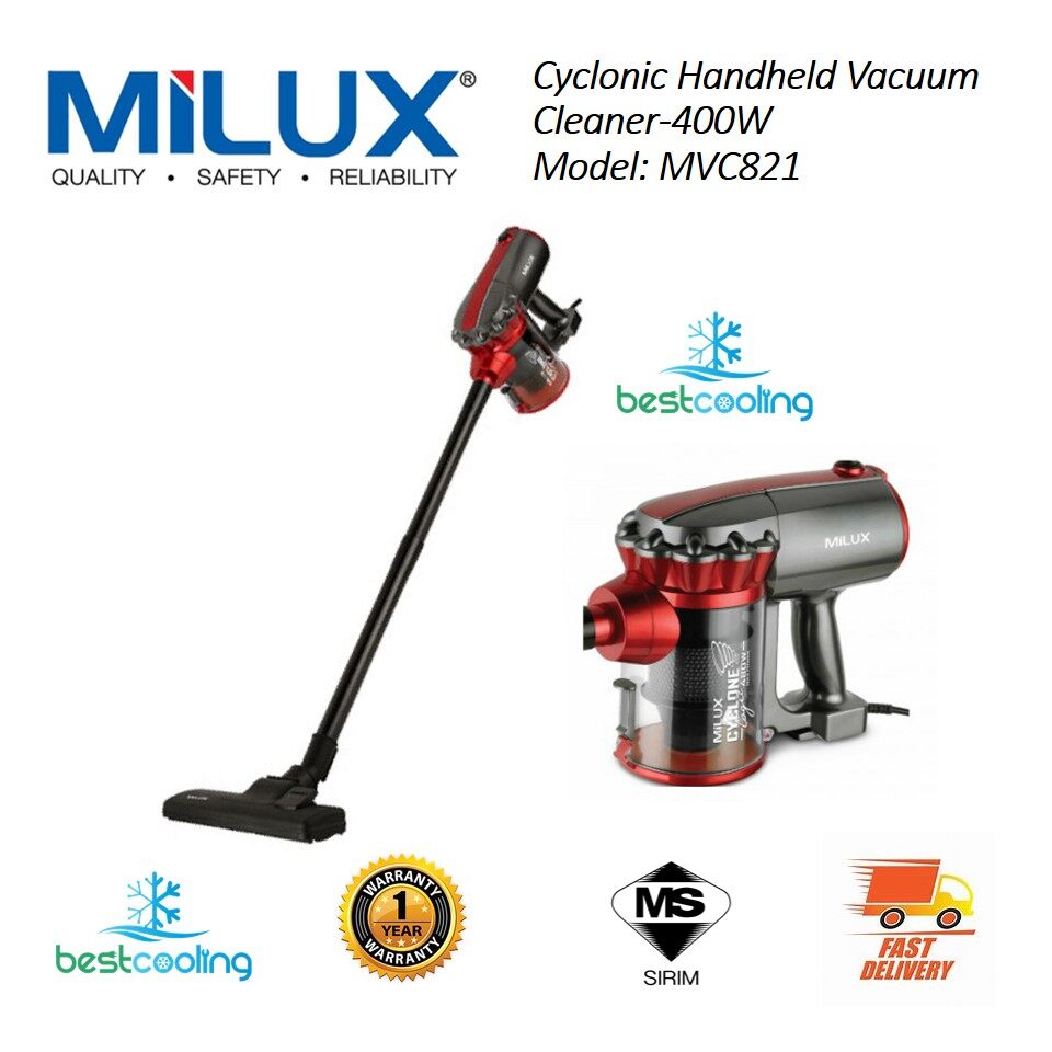 Milux (MVC821) Cyclonic Handheld Vacuum Cleaner400W Lazada