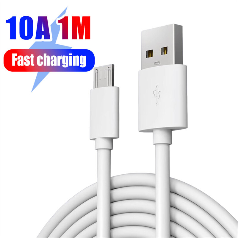 10a fast charger usb data cord for android samsung xiaomi huawei phones tablet usb to micro usb quick charging cables