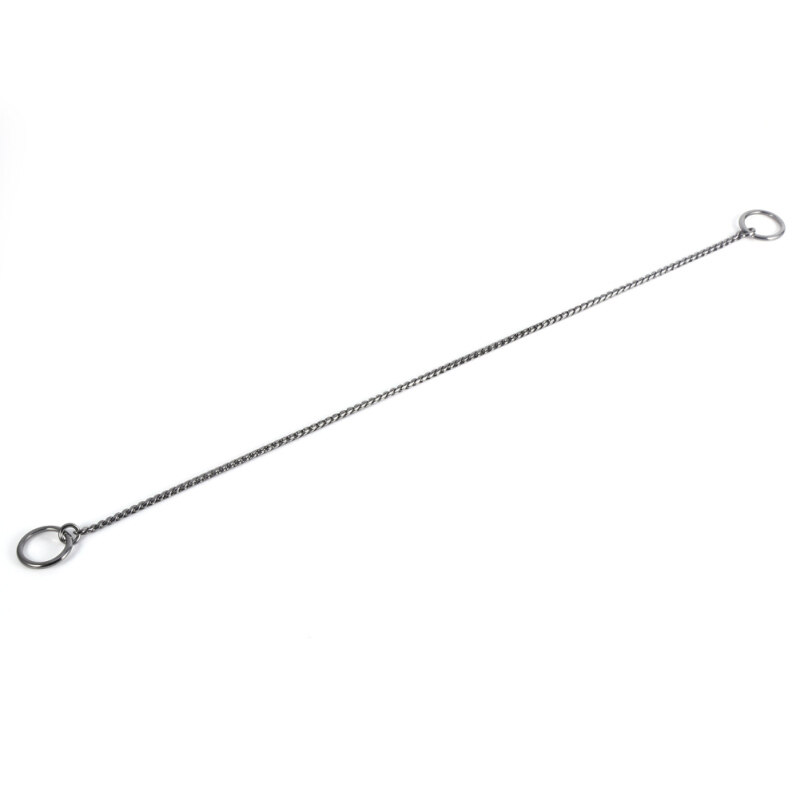 Maelovi 3 Kích Cỡ Dây Chuyền Kiểu Da Rắn Màu Vàng Mới/Đen Kim Loại Xoắn Vòng Cổ Họa Tiết Cún Cưng Hiển Thị Vòng Cổ Huấn Luyện Vòng Cổ 4Mm * 50Cm Dây Xích Chó Đen 4Mm * 50Cm Đen