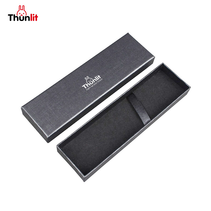 Thunlit Pen Gift Box Wholesale Black Paper Rigid Cardboard Packaging
