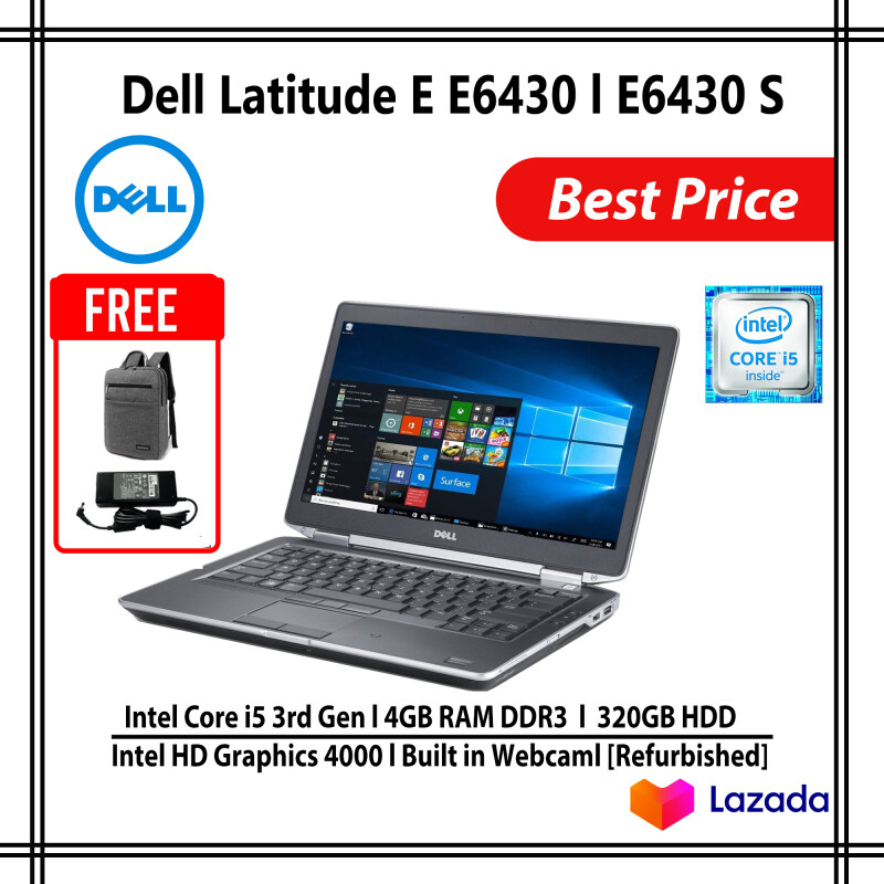 (Refurbished)Dell Latitude E6430 3rd Gen Intel Core i5 4Gb 320Gb Hdd Win 7 Pro Malaysia