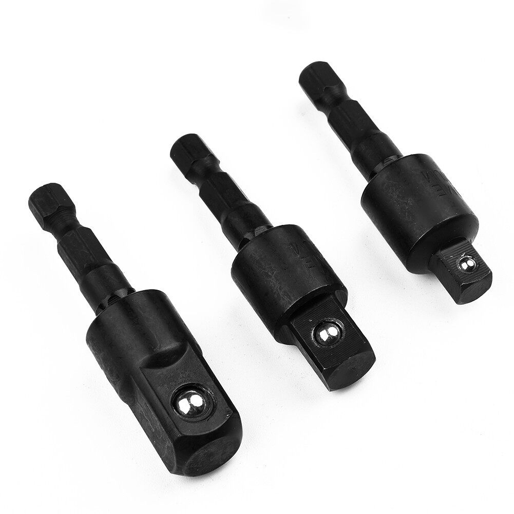 Toolstar 1PC 360° Rotatable Electric Drill Socket Adapter for Impact Driver 1/4 3/8 1/2