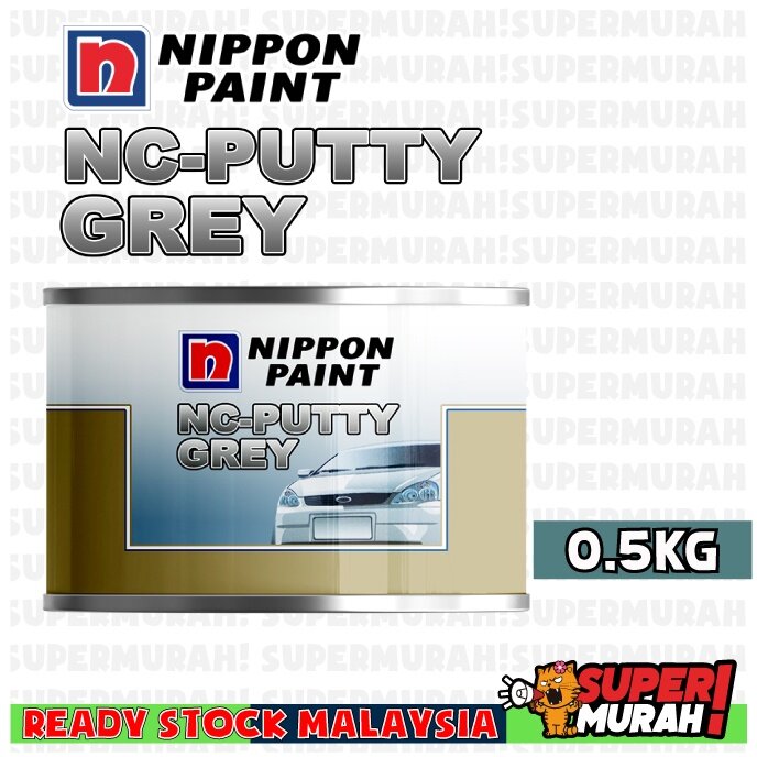 0.5KG NIPPON PAINT NC PUTTY GREY Simen Kereta (Halus) For Car Body Car