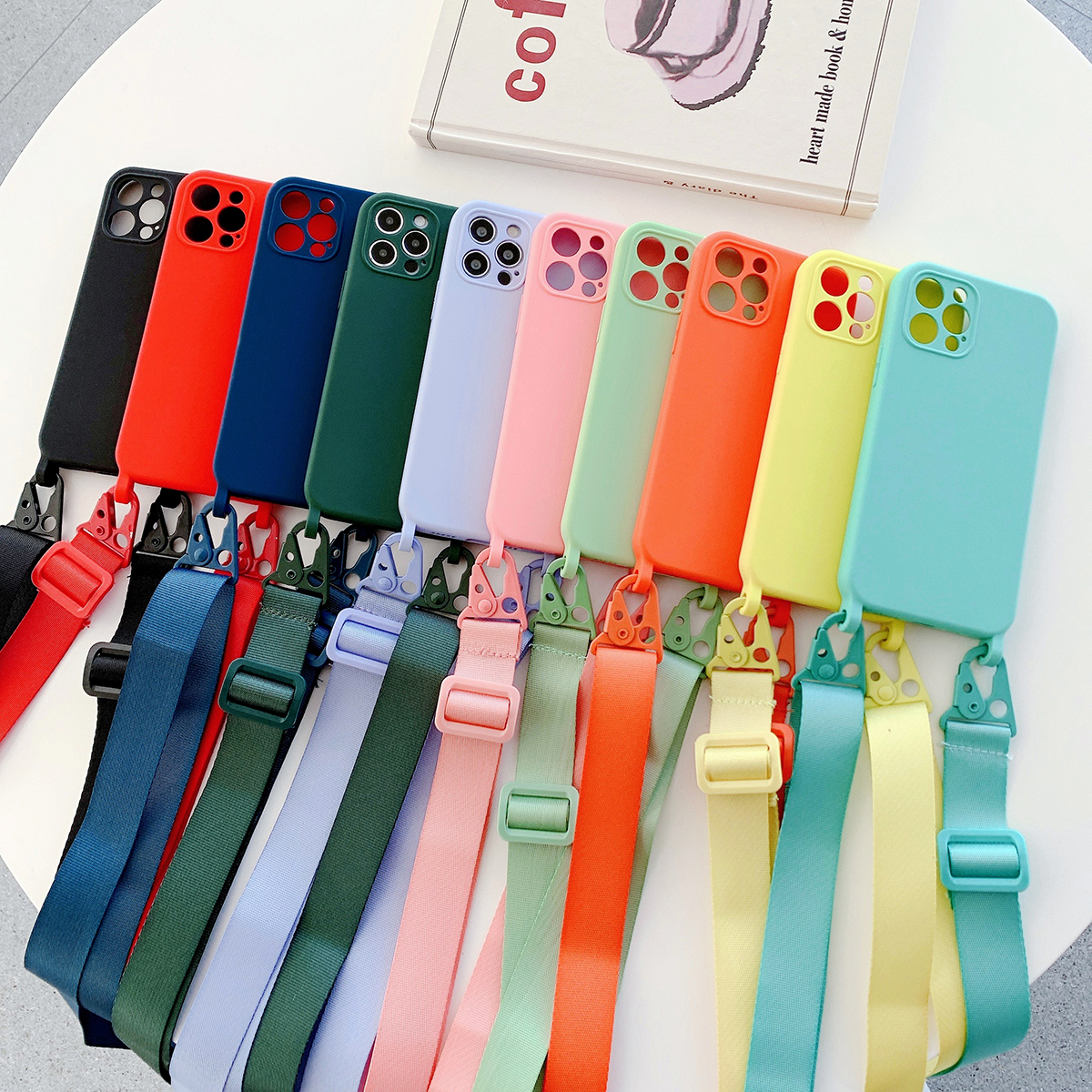 Vỏ silicon cho Apple iPhone 15 Pro Max iPhone 14 Pro Max 13 Pro iPhone 11/12 Pro Max x/XS Max/XR/7/8/8 cộng với/SE 2022 trường hợp dây đeo cổ có dây buộc chuỗi điện thoại Bìa vòng bảo vệ ống kính máy ảnh của điện thoại Iphone trường hợp