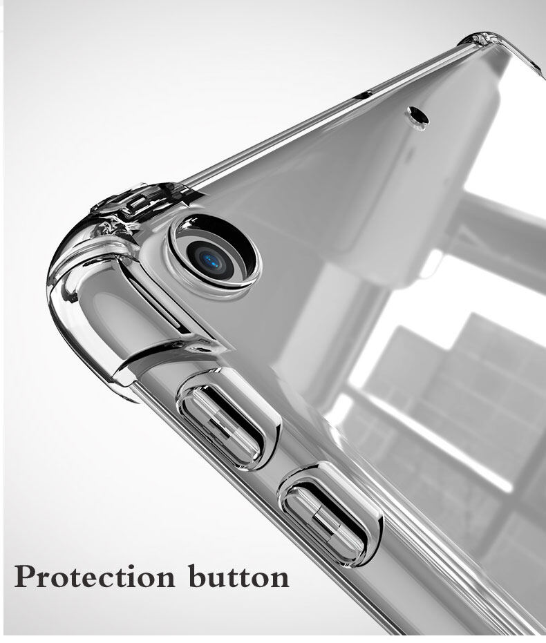 TPU trong suốt Vỏ Ốp Ipad 9.7 2017 2018 2019 10.2 5th 6th 7th thế hệ trường hợp chống rơi nhựa TPU mềm bìa cho iPad không khí 1 2 3 4 ipad 2 3 4 5 6 7 8 vỏ Mini 1 2 3 4 5 6 trở lại bìa