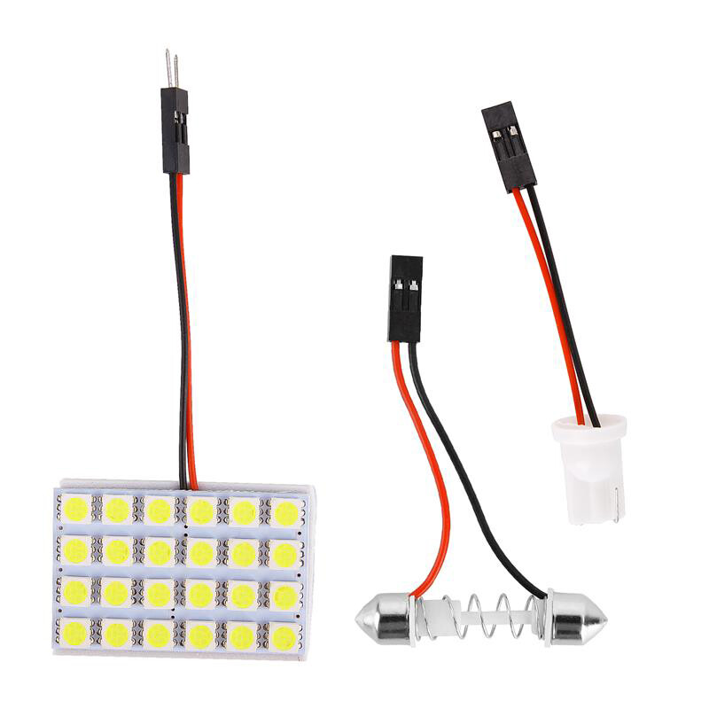 12v 5050 12/24/48 smd led car interior dome reading panel light lamp bulb white led auto panel light reading dome bulb car interior roof map lamp