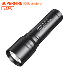 Supfire S33-C Đèn Pin Siêu Nhẹ Đèn Sạc Ngoài Trời Công Suất Cao Chính Thức Tầm Xa Siêu Sáng, Lực Lượng Đặc Biệt