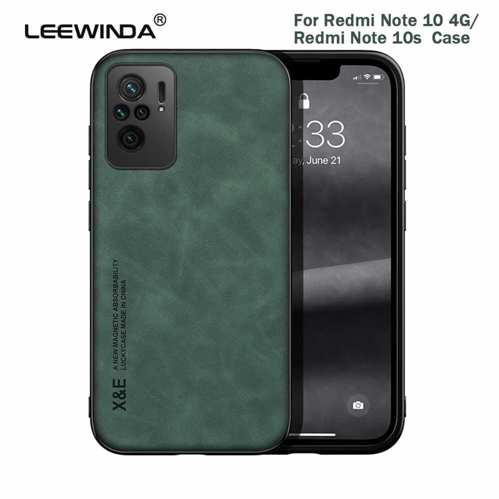 Ốp Điện Thoại Cho Redmi Note 10 4G/Redmi Note 10S Redmi Note 9S/Note 9 Pro/Note 9 Pro Max/Poco M2 Pro Redmi Note 9/Redmi 10X 4G, ốp Cho Redmi Note 10 Pro/Note 10 Pro Max, Ốp Lưng Bọc TPU Nam Châm Cảm Ứng Da Sang Trọng Cho Xe Hơi