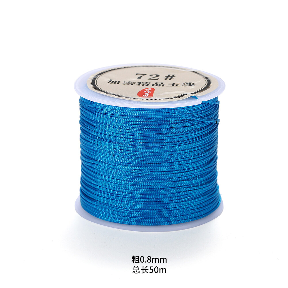 40 Dây Thừng Bện Thủ Công Bằng Nylon 0.8 Mm Mét/lô Vòng Cổ Dây Đính Cườm Phụ Kiện Tự Làm Đồ Trang Sức