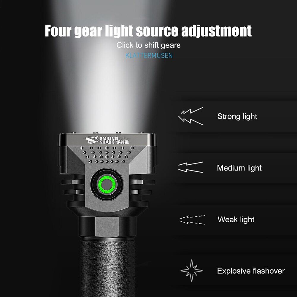 6 đèn pin led có thể sạc lại 200000lm ban đầu dẫn có thể sạc lại đèn pin công suất cao không thấm nước tầm xa đèn pin mini đèn pin cắm trại ngoài trời đi bộ đường dài du lịch đèn pin siêu đèn flash sáng ánh sáng đèn led đèn khẩn cấp
