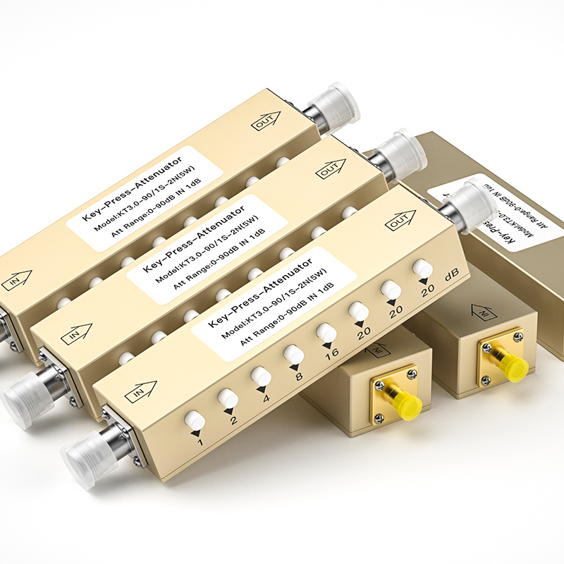 SMA / N Type RF Adjustable Signal Attenuator 0-90db Step Adjustable Attenuator / Key Adjustable Attenuator