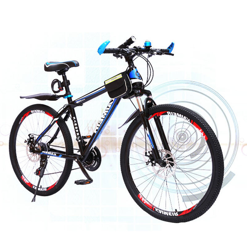 SBART Adult bicycle mountain bike youth 26 inch 24 inch variable speed double disc brake bicycle carbon steel car double disc brake