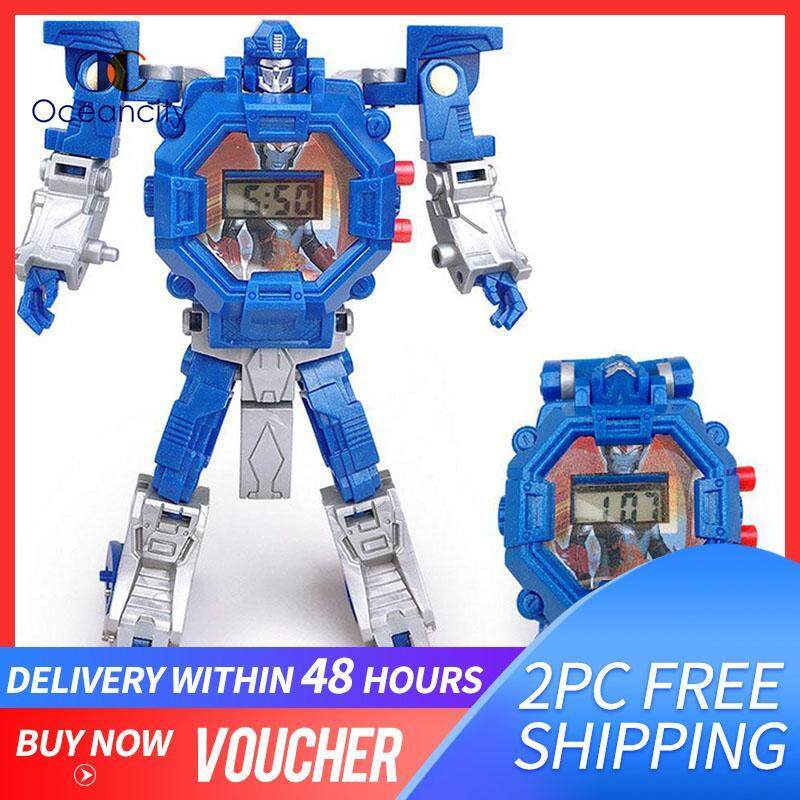 Nơi bán Oceancity Đồng Hồ đồ chơi trẻ em Dây 2 trong 1 robot Đồng hồ điện tử/biến dạng đồng hồ điện tử