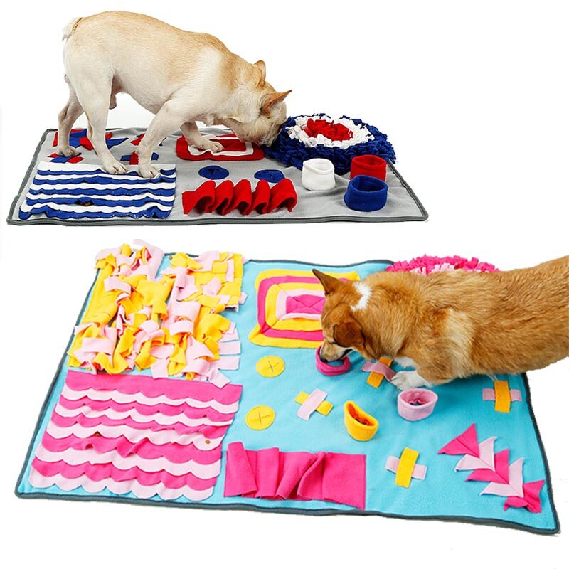 Dog Puzzle Toys Interactive Pet Food Dispenser Toy Slow Feeding Food Mat Training Foraging Sniffing Mat Snuffle Mat Feeder Pad