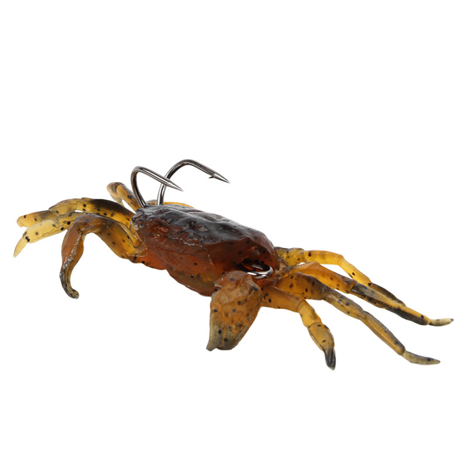 Honrane 34.5g Crab Lure Soft 3D Appearance with Hook Artificial Crab Simulation Sharp Baits Tools for Outdoor