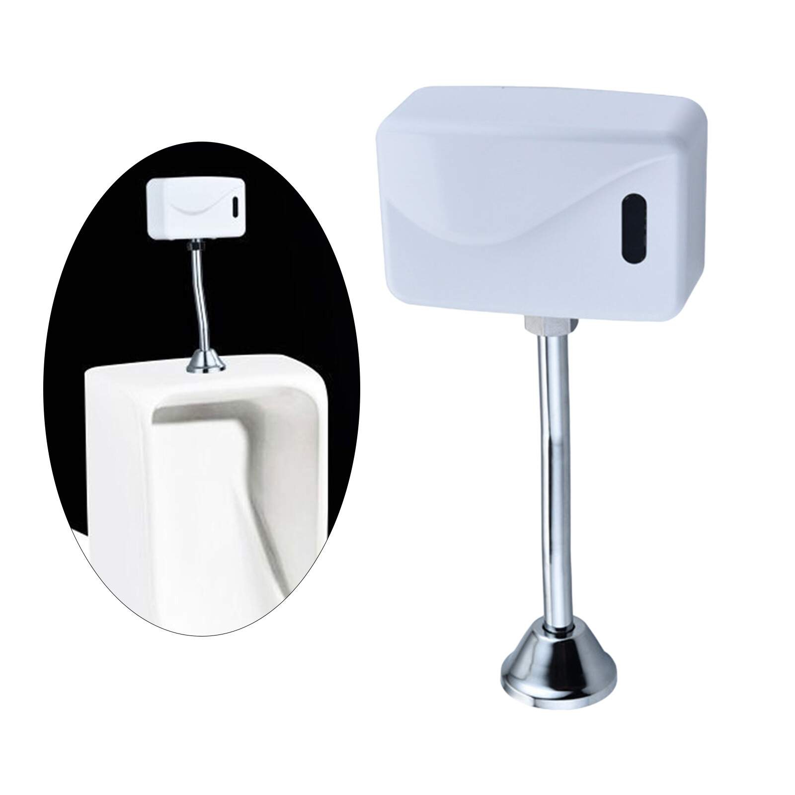 Blesiya Automatic Urinal Sensor Flush Valve Bathroom Faucet Tap Wall Mounted Men