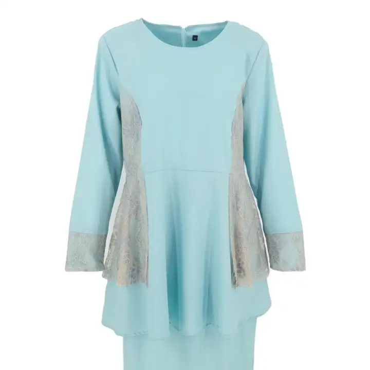 baju kurung moden lace plus size