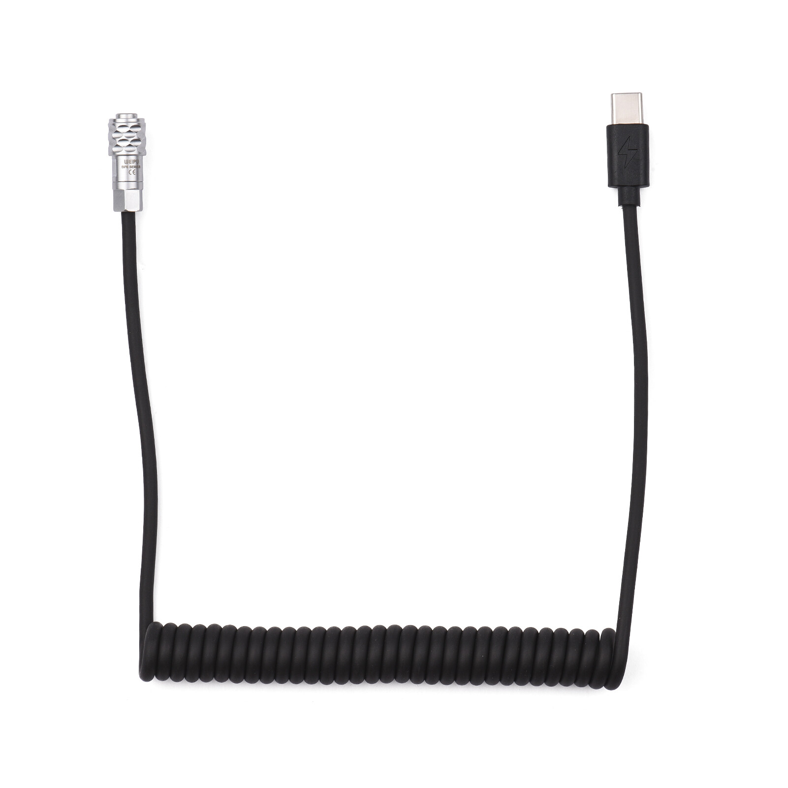 Andoer USB-C Cáp Điện Thay Thế, Dành Cho Máy Quay Phim Bỏ Túi Blackmagic Cáp Lò Xo BMPCC 4K/6K Sang USB Type-C
