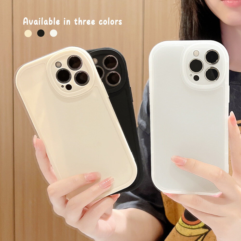 Simple pure color and transparent white soft silicone cute casing iphone 15 15plus 15pro 15pro 14 14plus 14pro 14promax 13mini 13 13pro 13pro max 12mini 12 12pro 12pro max 11 11pro 11promax xs max xr xs case for iphone 8 plus 7 8 7 plus