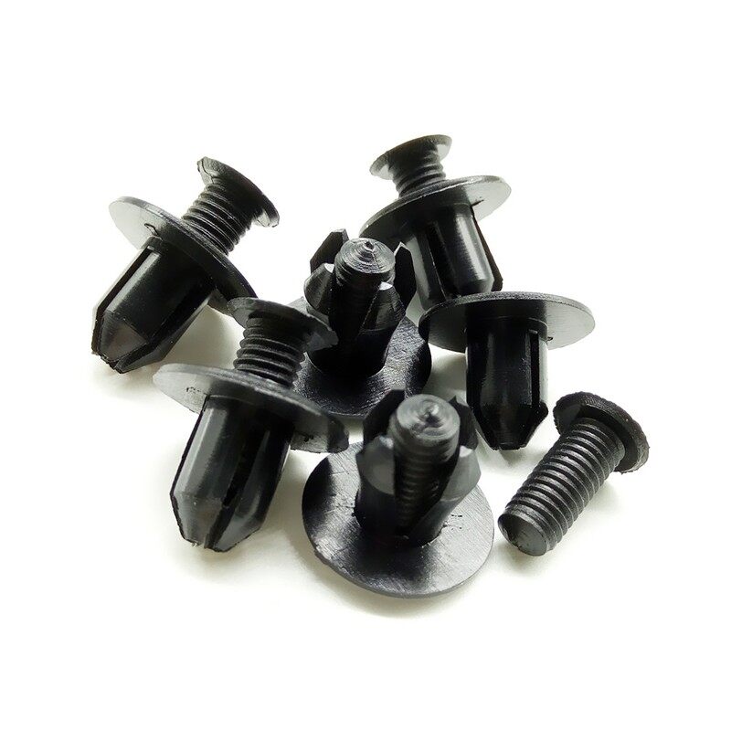 50X Plastic Screws For Auto Clip Fasteners Bumper Fender Fixing Car Accessories