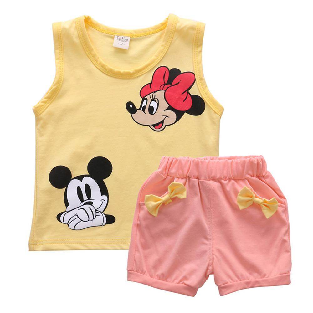 {Pop Goes The Weasel} Toddler Kids Baby Girls Sleeveless Floral