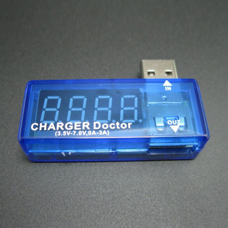 Sạc USB mini bác sĩ Vôn kế Ampe kế điện tử năng lượng USB di động dòng điện nạp Vôn kế