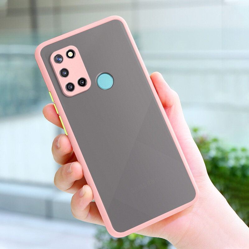 YBD Precision camera protection case For Oppo Realme 7i C17 Casing multiple colour Matte Hard PC Back Cover Shockproof Phone Case