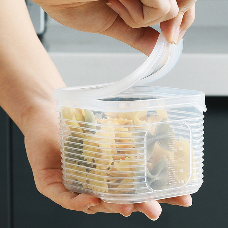 Hộp Đựng Tỏi Gừng Konco Cho Nhà Bếp, Hộp Trữ Hoa Quả Trong Suốt, Dùng Cho Tủ Lạnh, Tủ Lạnh, Có Nắp Đậy