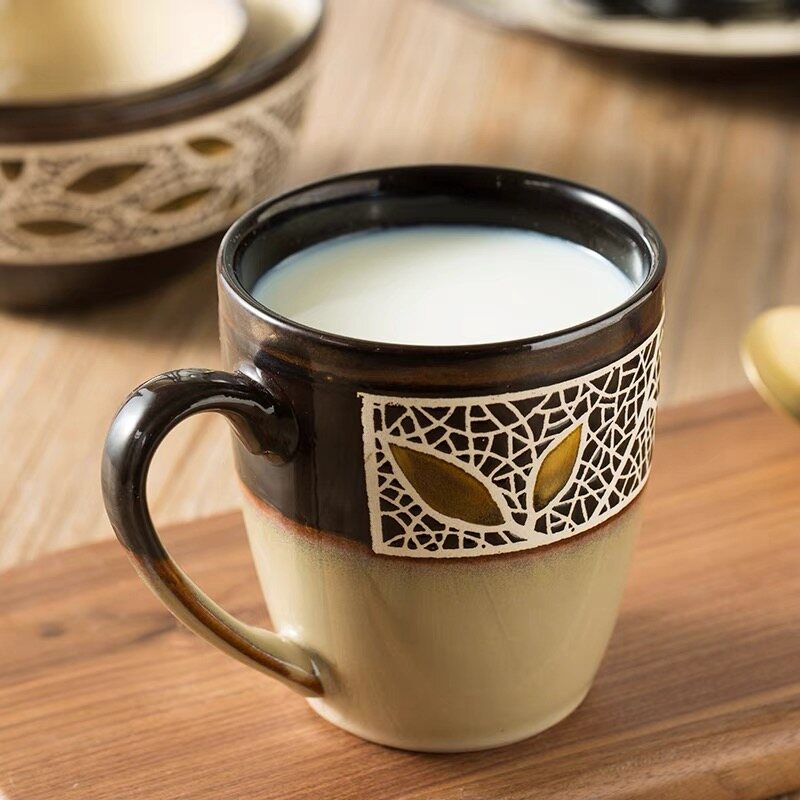 Omk phong cách Mỹ đồ đá Bộ đồ ăn đĩa ăn tối salah bát cốc Bộ Bộ đồ ăn bằng gốm