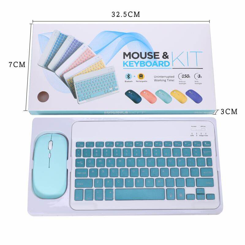 Wireless Bluetooth Keyboard Backlit Colorful Keyboard 10 inch Tri-Colour Backlit Keyboard Tri-System Bluetooth Wireless Keyboard