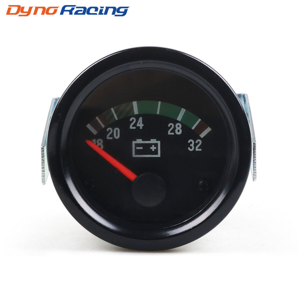 2'' 52mm Car Voltmeter 18-32V Pointer 24V Volt Gauge Voltage Meter Yellow Light Car Meter