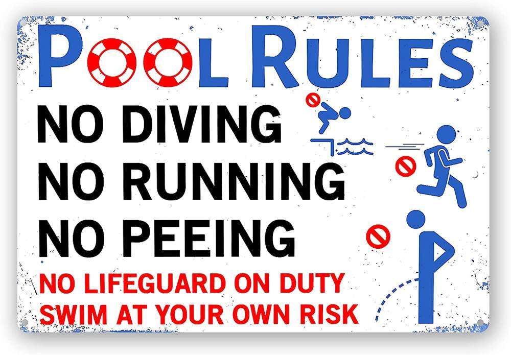 Shop Pool Rules Sign Diving with great discounts and prices online - Aug  2022 | Lazada Philippines