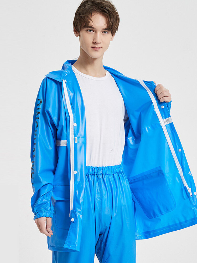 LIVE GREAT Raincoat Rainstorm Proof Breathable Not Easily Damaged Stylish Split Raincoat