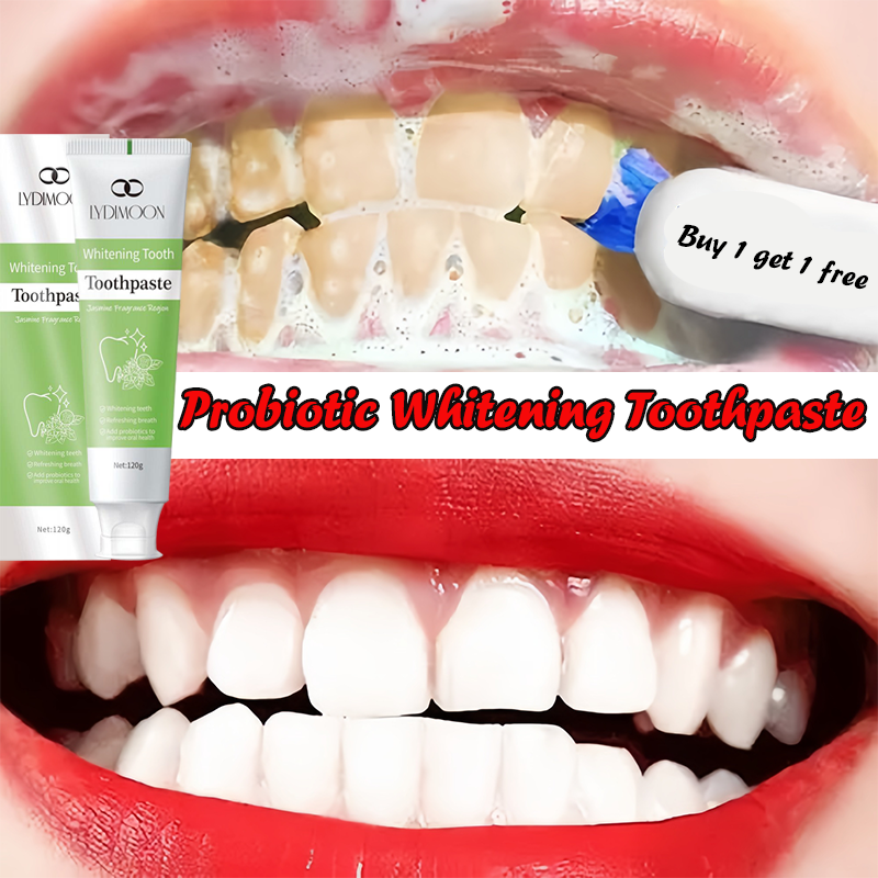 LYDIMOON probiotic total whitening toothpaste 120g baking soda