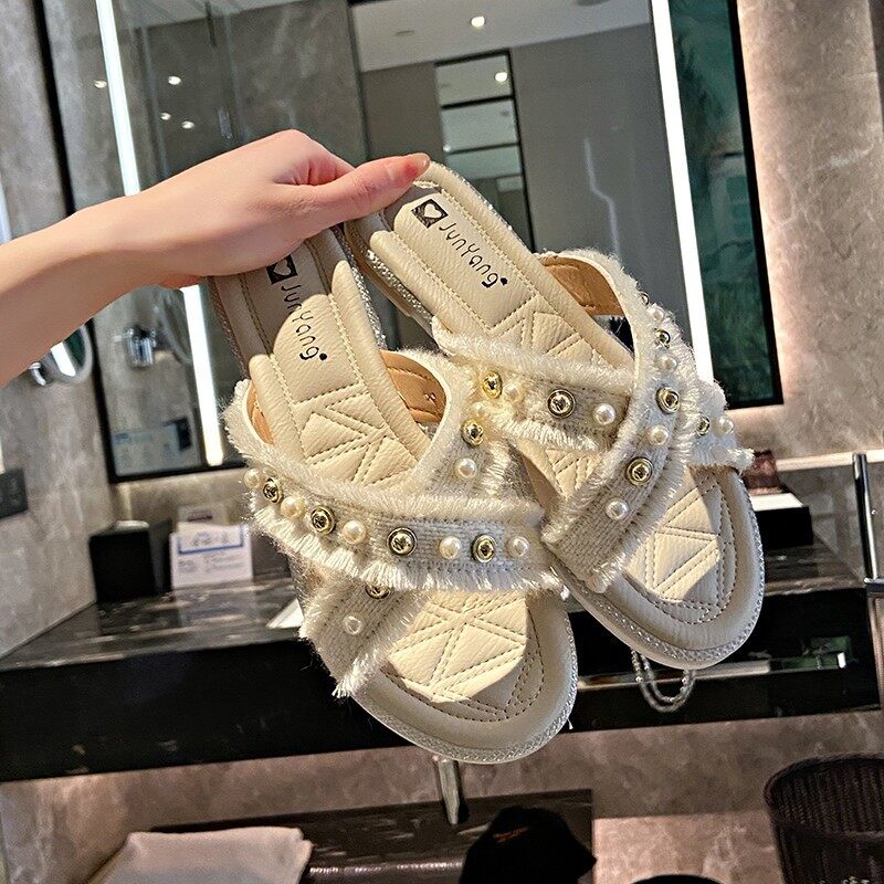 LAVA.LARA Thời trang mới Phổ biến Ultra Light Vẻ đẹp mới Giày dép nữ hướng ngoại Dép sức khỏe