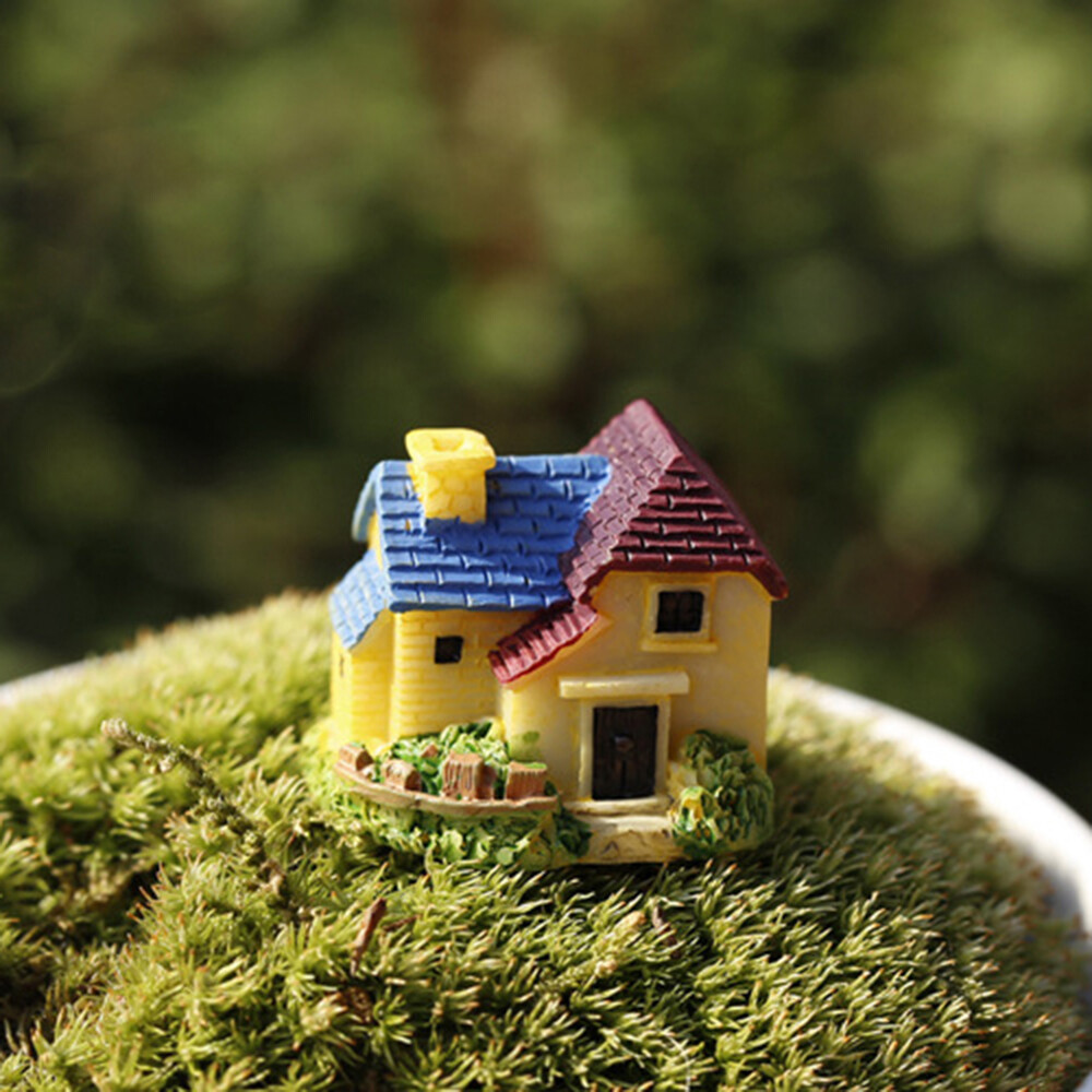 Cute Woodland Terrarium House Micro Landscape Villa Fairy Garden Decoration  Ornaments Miniature Figurines