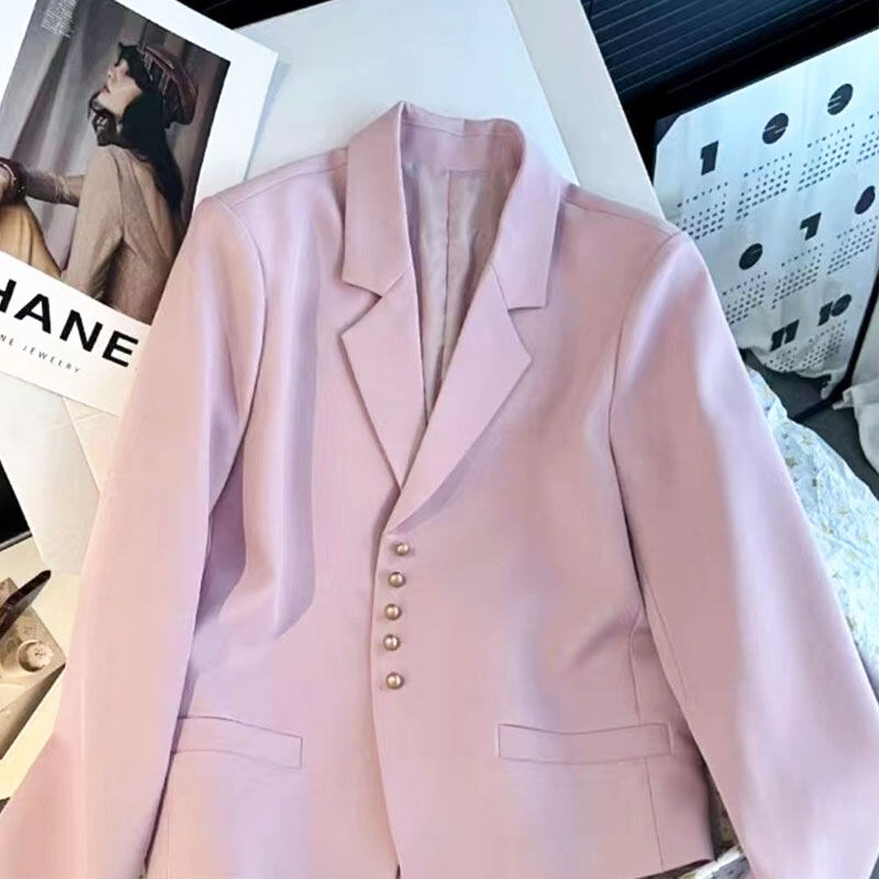RULINWOODS Áo blazer nữ thời trang Hàn Quốc Blazer