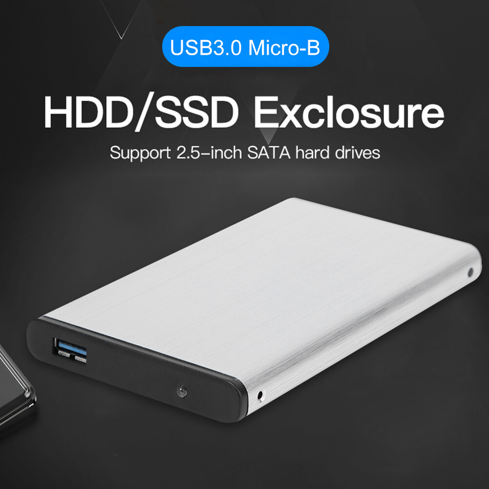 Hộp Ổ Cứng Gắn Ngoài USB 3.0, Vỏ Ổ Cứng SSD 6Gbps 2.5 Inch Bằng Hợp Kim Nhôm