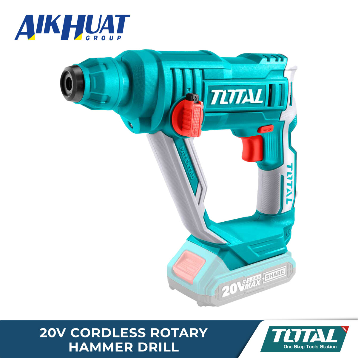 TOTAL 20V Liion Cordless Rotary Hammer Drill TRHLI1601 Lazada