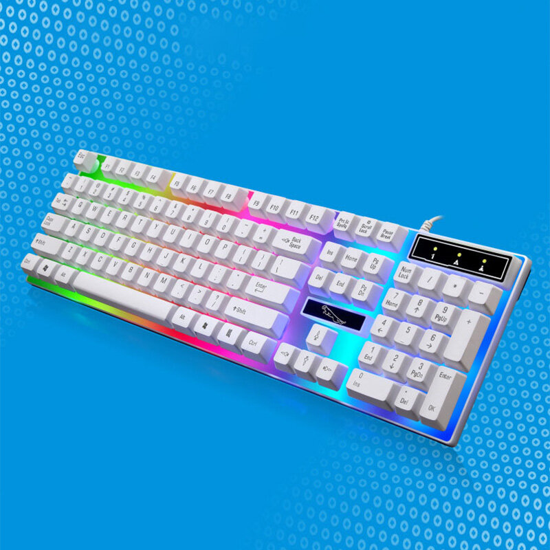 SADA Keyboard wired usb manipulator feel colorful luminous laptop keyboard