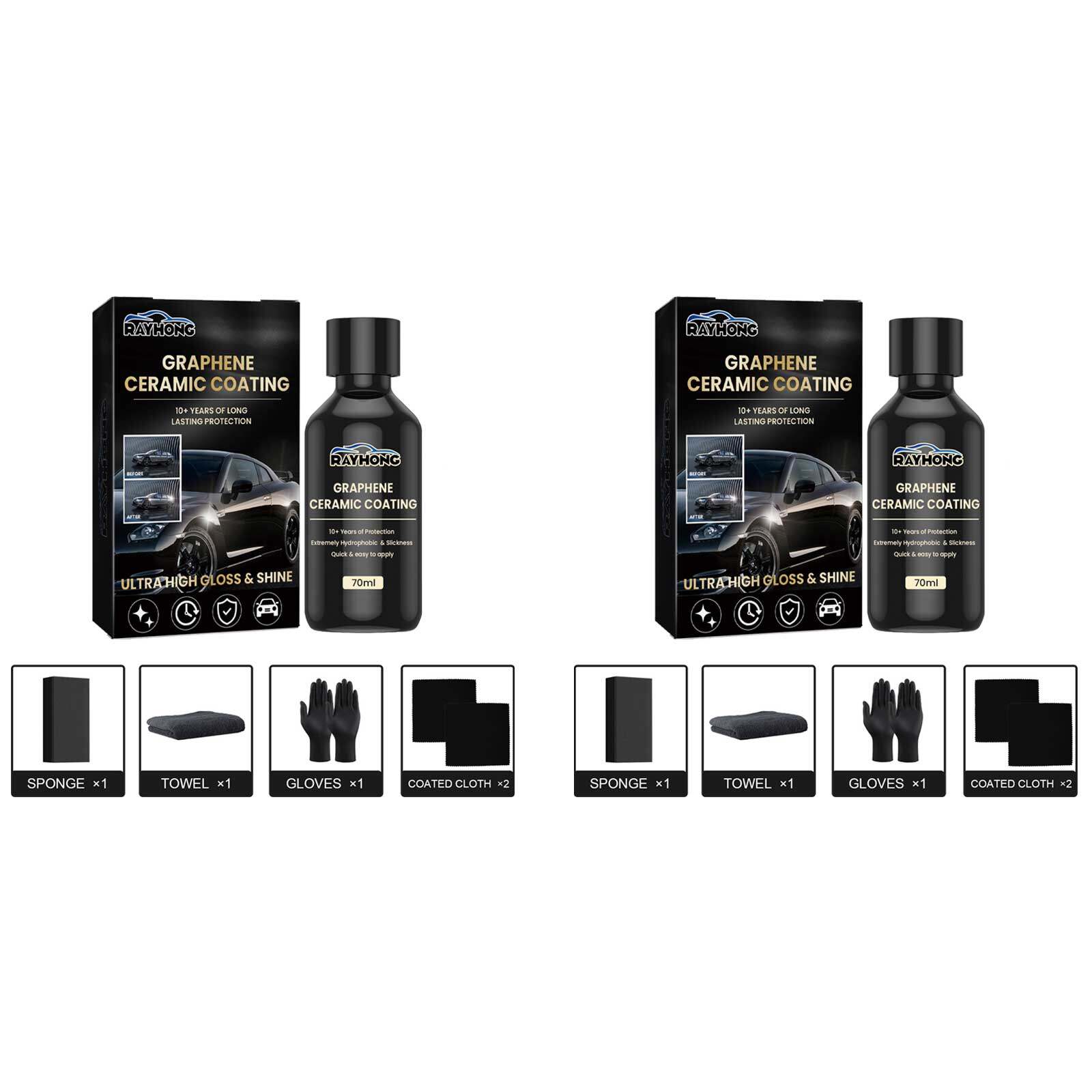 Rayhong Paint Mirror Shine Crystal Wax Spray Nano Anti-fouling Auto Detailing Car Cleaning Products Ceramic Coating More Shine Fortify Quick Coat Hydrophobic Polish Waterless Car Wash Wax and Long Lasting Ceramic Coating For Cars