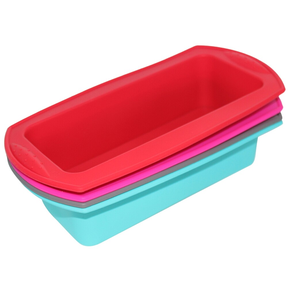 Terylin 2Pcs Silicone Non-stick Cake Bread Loaf Pan DIY Making Mold Kitchen Baking Tool