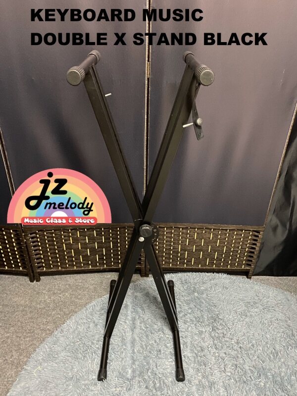 Keyboard music double x stand (white / black) Malaysia