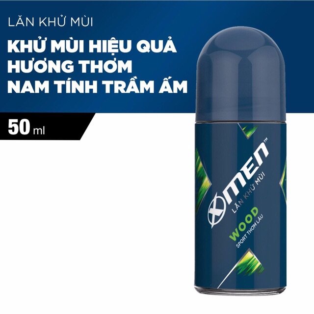 [HCM]??Lăn khử mùi X-men Wood - 50ml